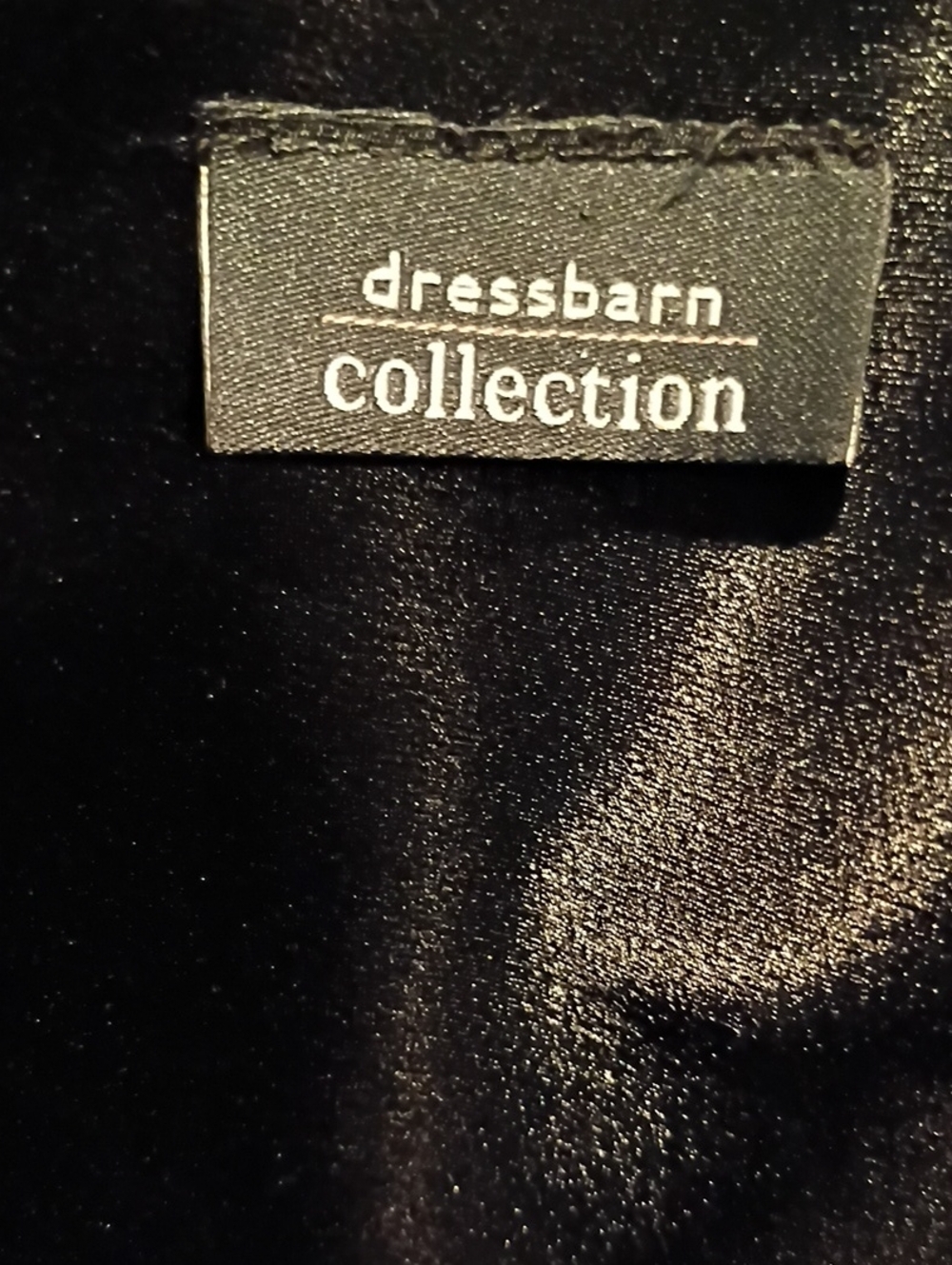 Dressbarn Black Dress With Draped Neckline